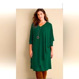 Beautiful soft surroundings Green Marla dress for sale ! L and xs for sale